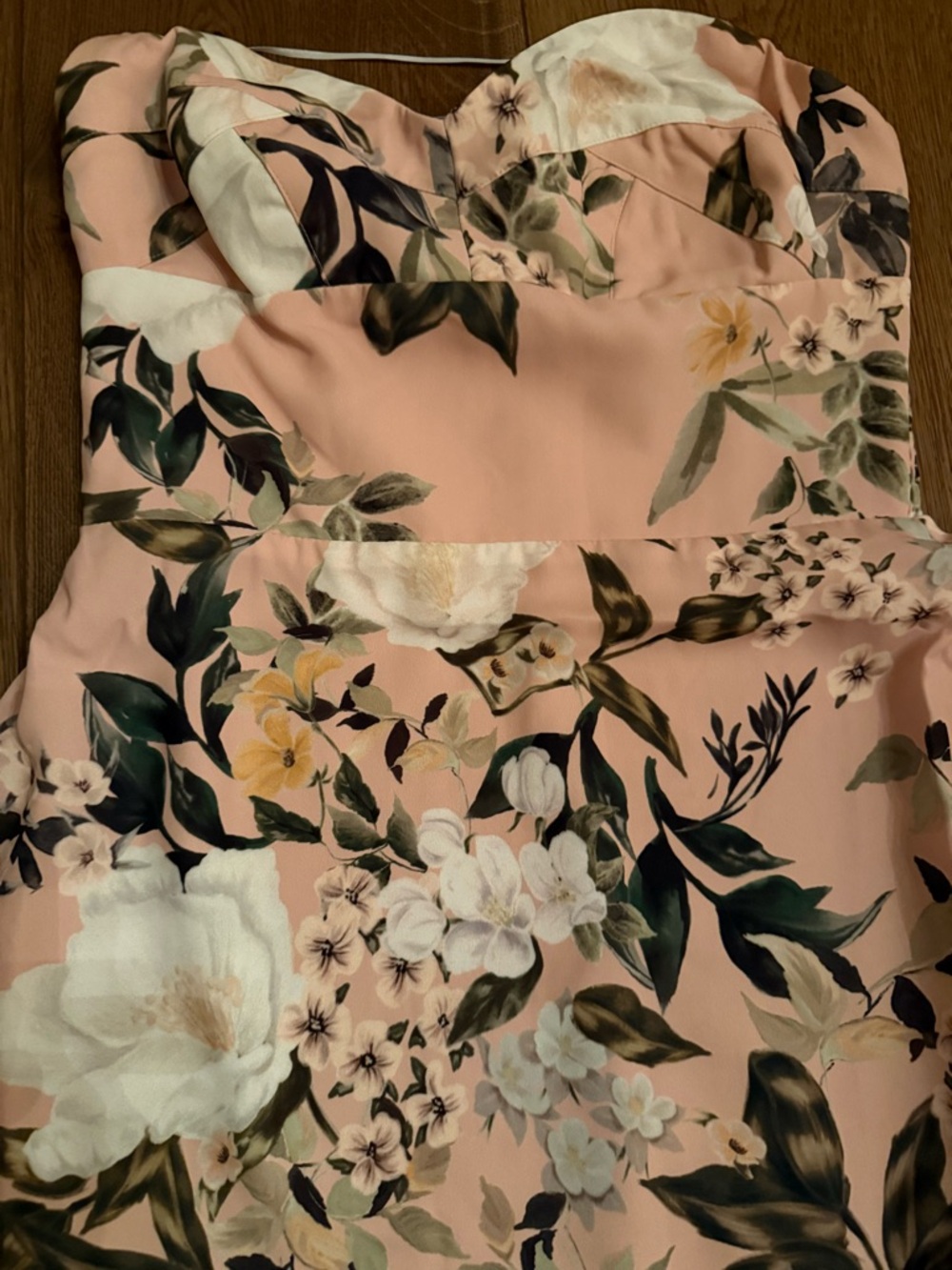 Amanda Uprichard Floral High-Low Strapless Dress - Picture 6 of 6